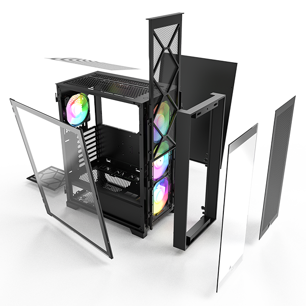 Montech AIR 1000 Premium ATX Mid-Tower Case - ARGB Fans Included