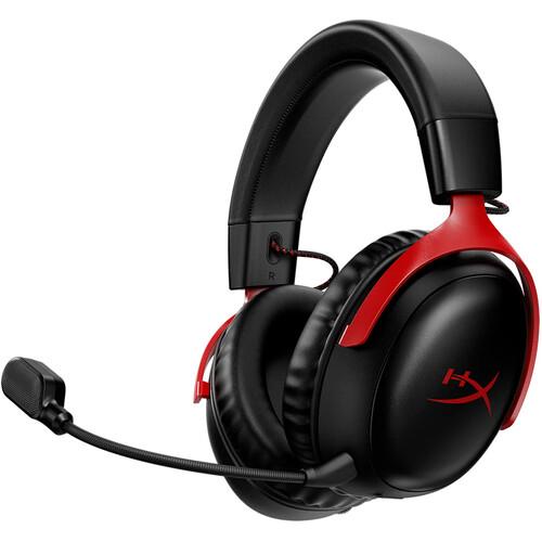 HyperX Cloud III Wireless Gaming Headset - Wireless - Red/Black 