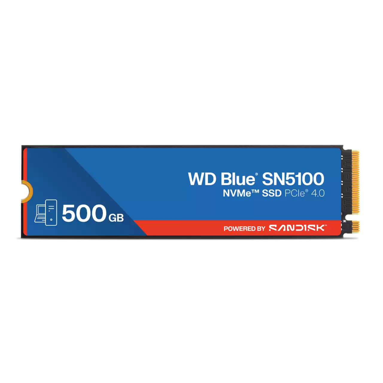 وحدة تخزين SSD ويسترن ديجيتال بلو SN5100 PCIe4 NVMe M.2 بسعة 500 جيجابايت - سرعات 6600MB/s قراءة - 5600 MB/s كتابة