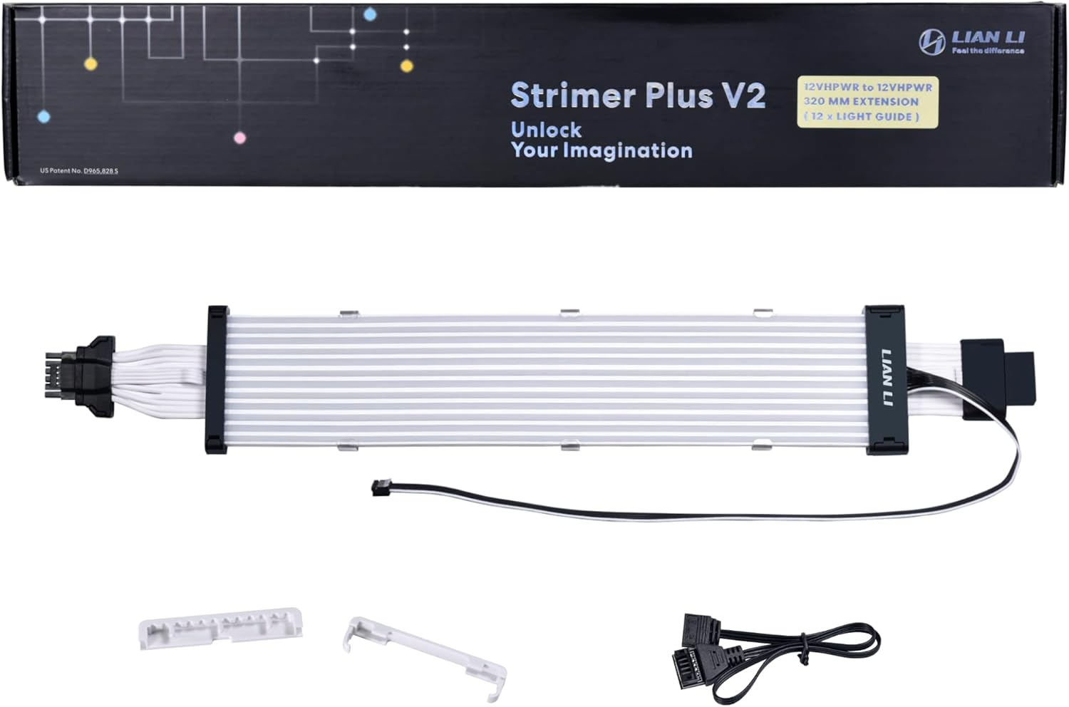 Lian Li Strimer Plus V2 12+4 Pin to 12+4 Pin