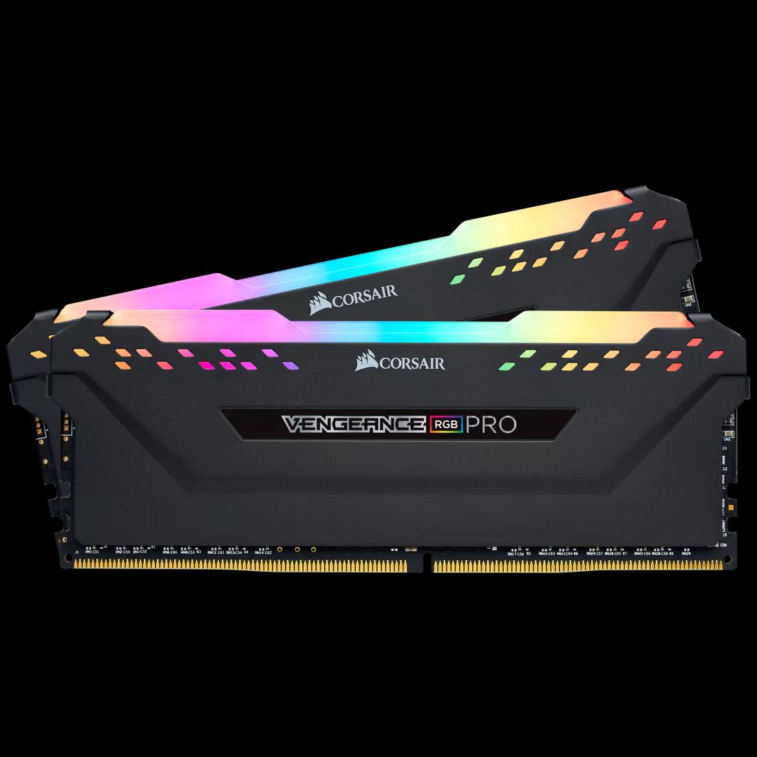 رامات كورسير فينجينس RGB DDR4 بسعة 32 جيجابايت (2×16) بسرعة 3600 ميجاهرتز - CL18 - أسود