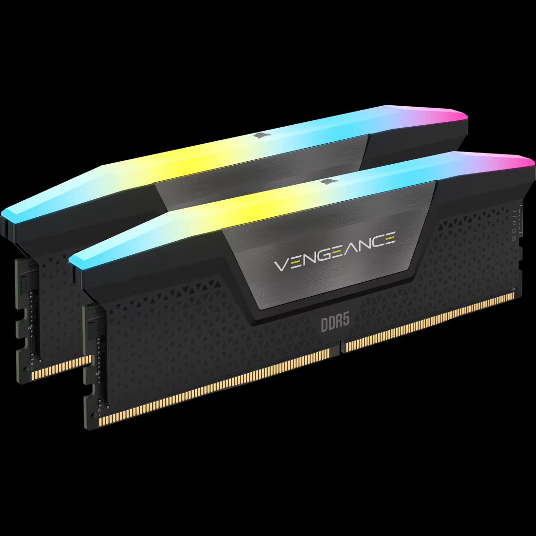 CORSAIR VENGEANCE RGB DDR5 32GB (2x16GB) 6600 MHz CL38 - Black 