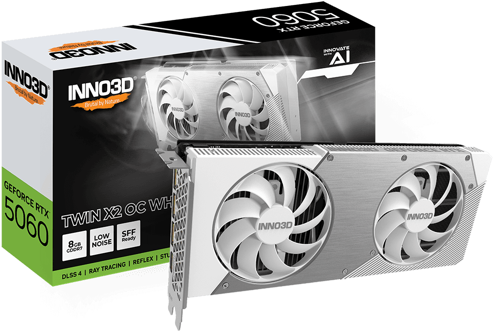 INNO3D GeForce RTX 5060 TWIN X2 8GB GDDR7 - White