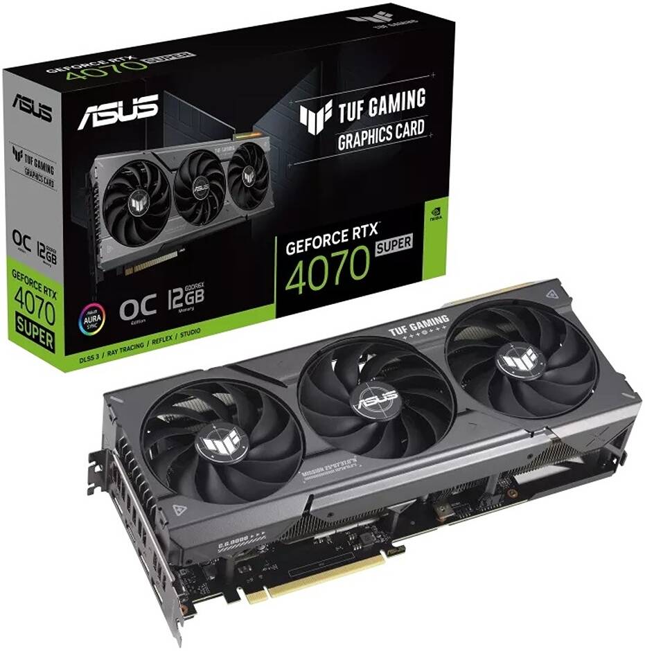 ASUS TUF Gaming GeForce RTX 4070 SUPER 12GB GDDR6X OC Edition Graphics card