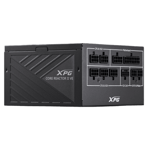 مزود الطاقة XPG CORE REACTOR II VE بقدرة 750 واط منخفض الضوضاء - كفاءة 80+ Gold - معياري بالكامل 