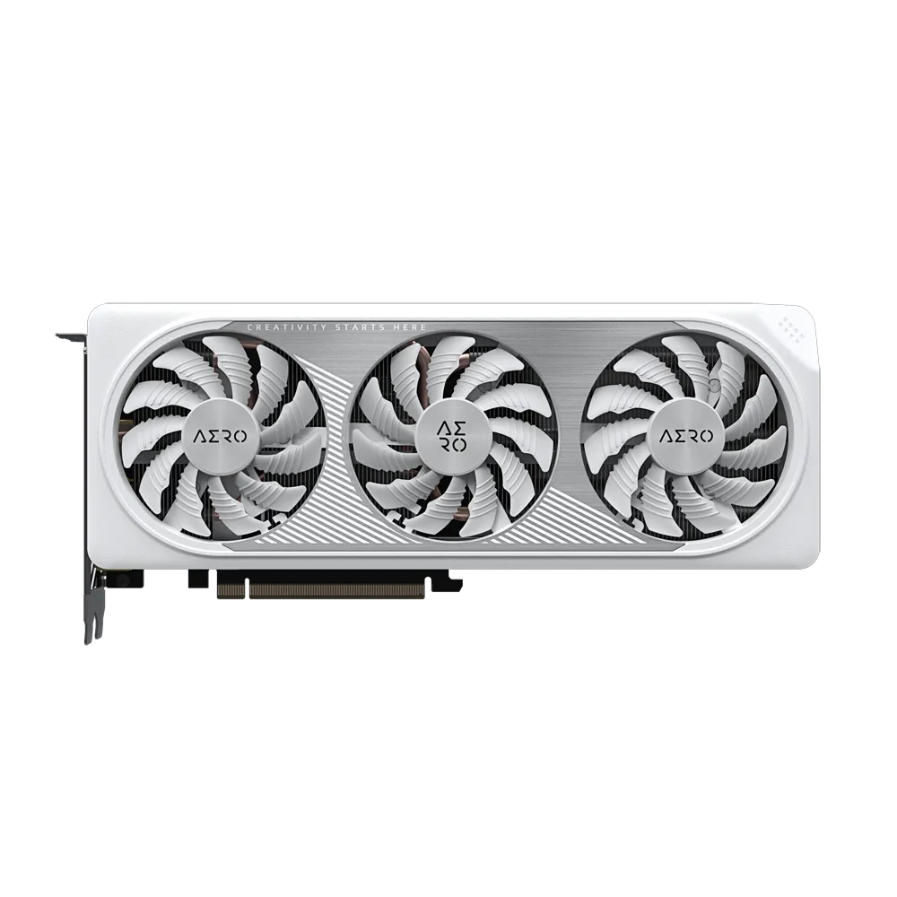 كرت الشاشة جيجابايت جيفورس RTX 4060 TI AERO OC بسعة 16 جيجابايت مع 3 مراوح WINDFORCE