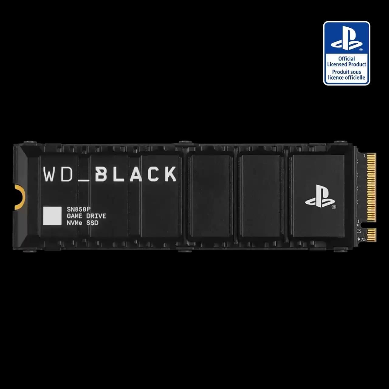وحدة تخزين ويسترن ديجيتال SN850P NVMe SSD M.2 لبلايستيشن 5 بسعة 1 تيرابايت - 7,300MB/s قراءة - 6,300MB/s كتابة