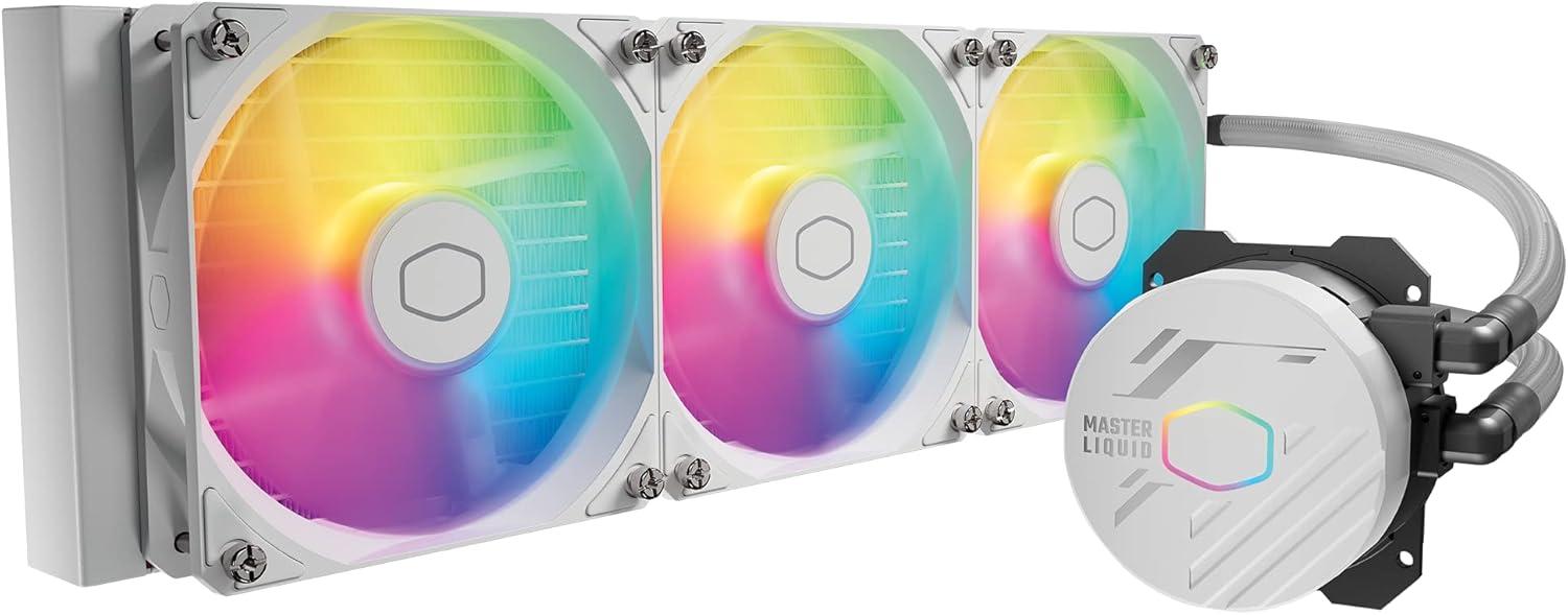 مبرد مائي كولر ماستر MasterLiquid 360L Core 360 ملم ARGB - أبيض