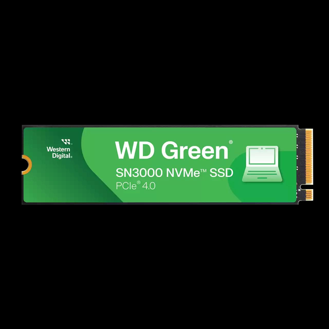 وحدة تخزين SSD ويسترن ديجيتال جرين SN3000 PCIe4 NVMe M.2 بسعة 1 تيرابايت - سرعات 5000MB/s قراءة - 4200 MB/s كتابة