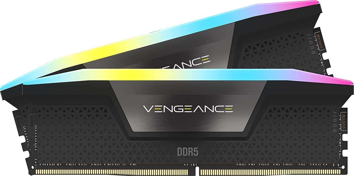 رامات كورسير فينجينس RGB DDR5 بسعة 32 جيجابايت (2x16GB) بسرعة 6400 ميجاهرتز CL36 - أسود