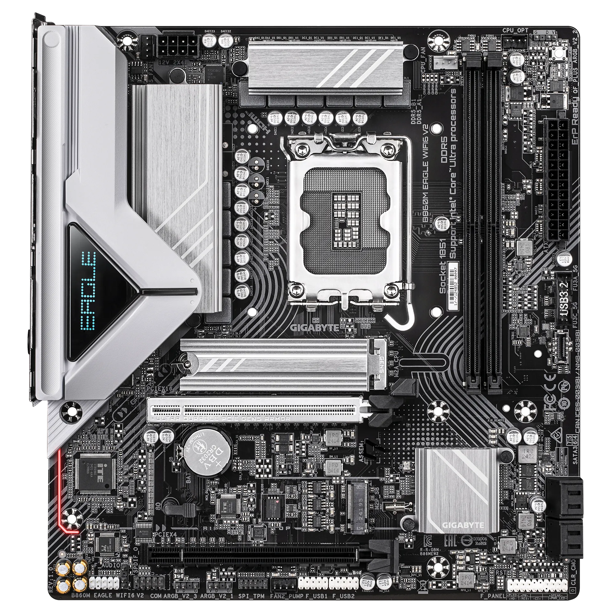 اللوحة الأم جيجابايت B860M إيجل WIFI6 V2 مقبس LGA1851 إنتل - DDR5