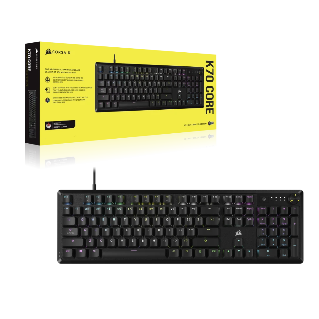 كيبورد ألعاب كورسير K70 CORE RGB