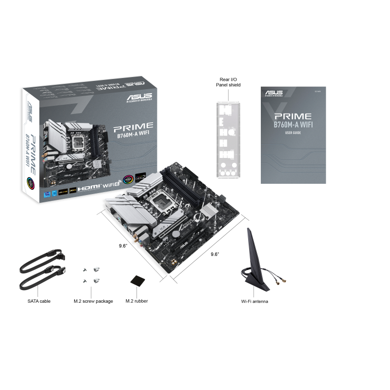 ASUS PRIME B760M-A WIFI Motherboard DDR5 - Intel