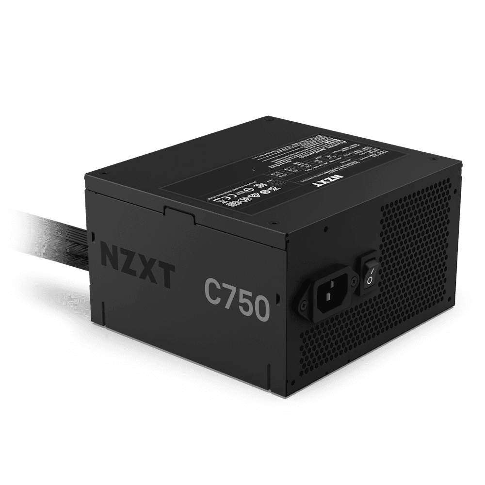 NZXT C750 Bronze 750W 80+ Bronze Non-Modular Power Supply - Black