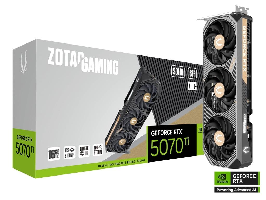 ZOTAC GAMING GeForce RTX 5070 Ti SOLID SFF OC 16GB GDDR7 Craphic Card