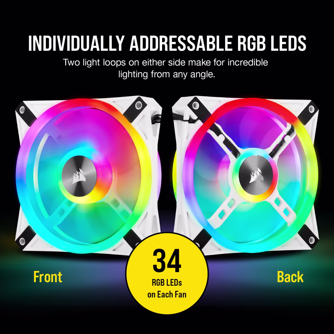 مروحة كورسير QL120 RGB