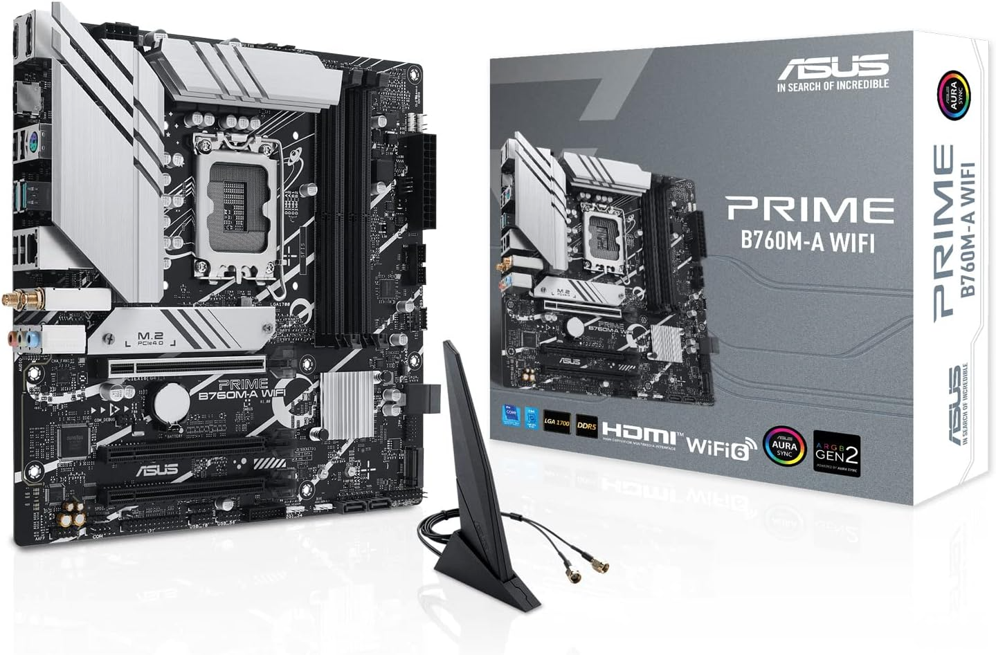 ASUS PRIME B760M-A WIFI Motherboard DDR5 - Intel 