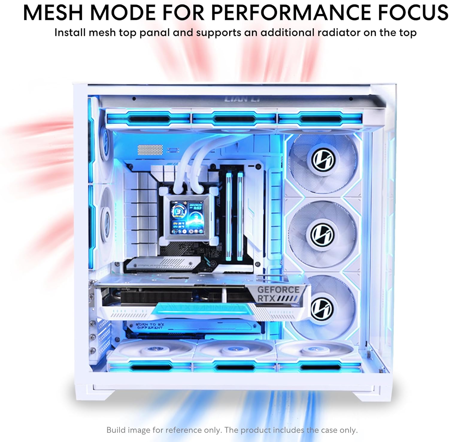 Lian Li O11 Vision Compact White Steel E-ATX Mid-Tower 