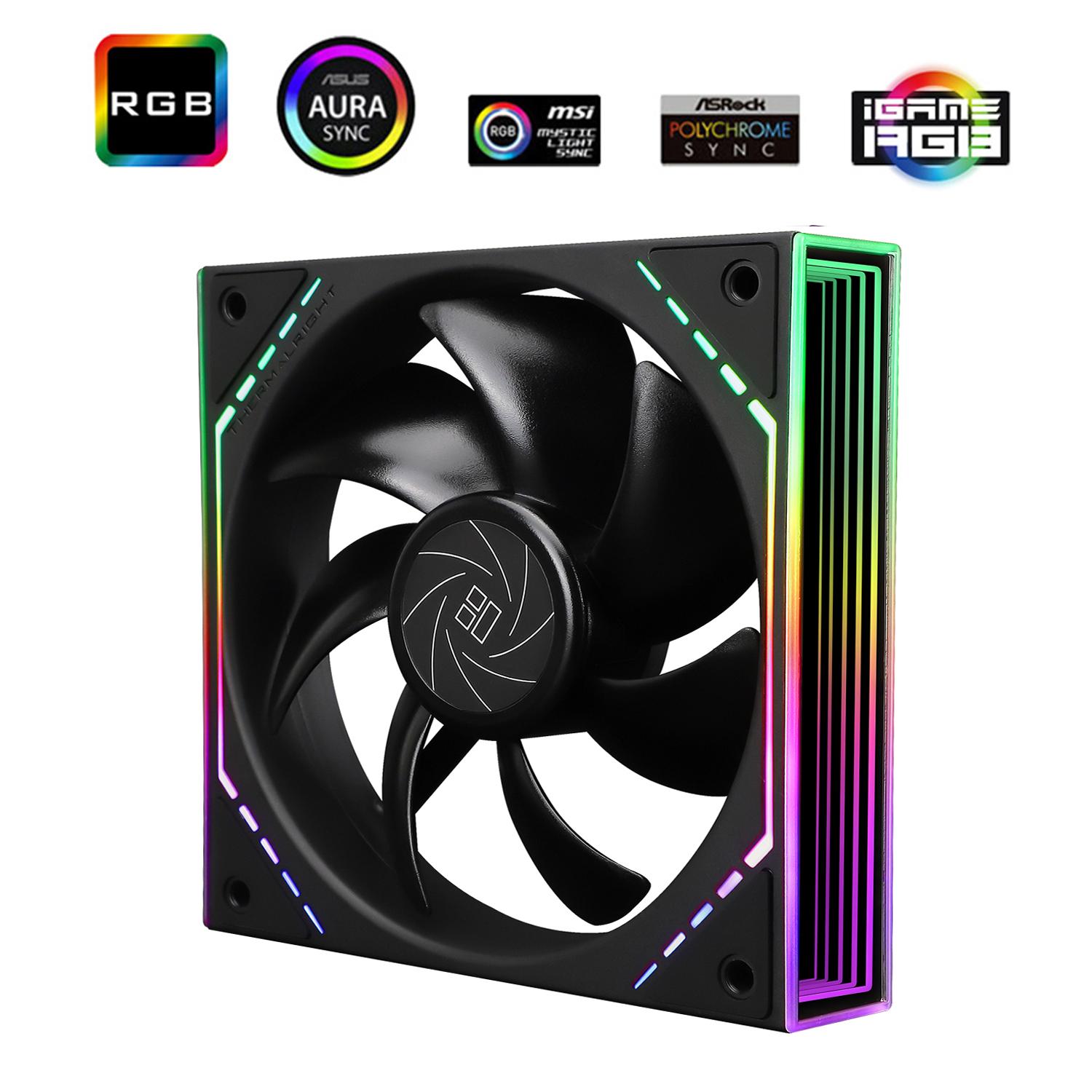 Thermalright TL-M12 120mm ARGB Fan - Single Fan - Black