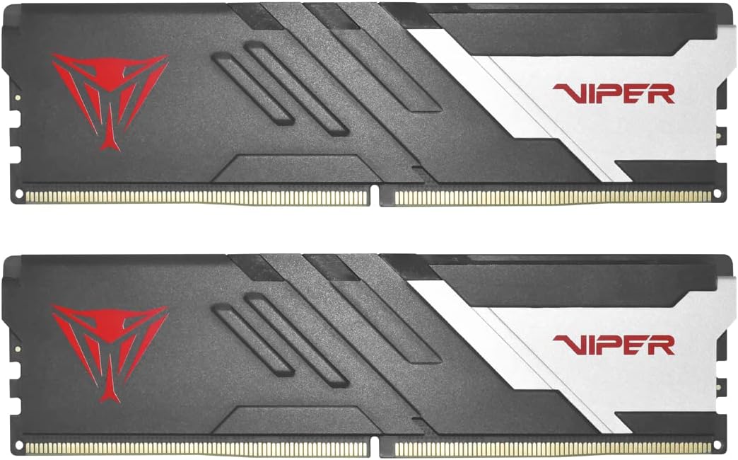 رامات باتريوت فايبر فينوم RGB DDR5 بسعة 32 جيجابايت (2x16) بسرعة 6000 ميجاهرتز - CL40 - اسود