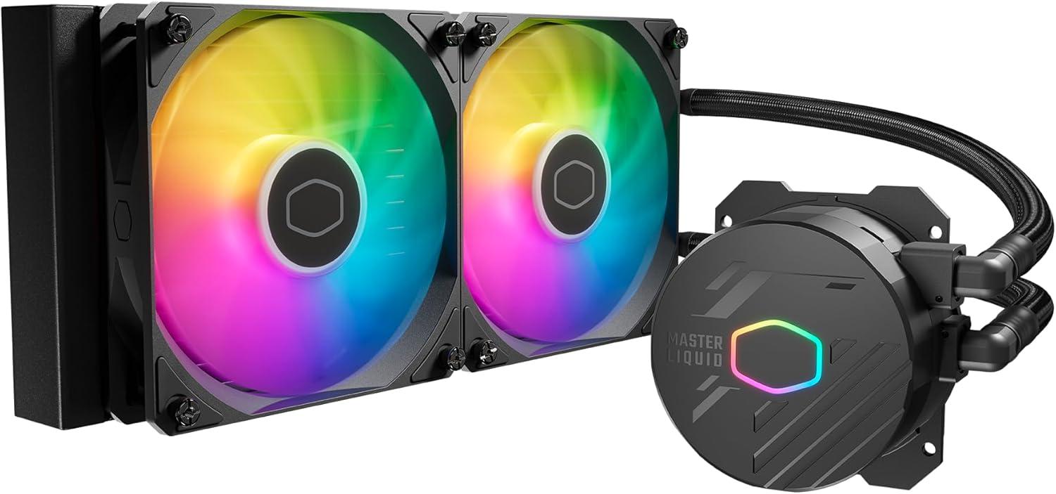 مبرد مائي كولر ماستر MasterLiquid 240L Core 240 ملم ARGB - أسود