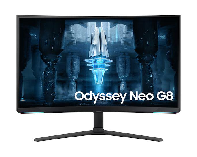 شاشة الألعاب سامسونج أوديسي Neo G8 - حجم 32 بوصة، دقة (3840x2160) UHD، معدل تحديث 240Hz، زمن استجابة 1ms، لوحة VA – Quantum Mini-LED