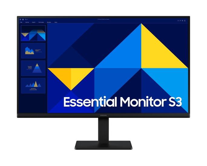 شاشة سامسونج Essential Monitor S3 S30GD - حجم 27 بوصة، دقة (1080×1920) FHD، معدل تحديث 100Hz، زمن استجابة 5ms، لوحة IPS
