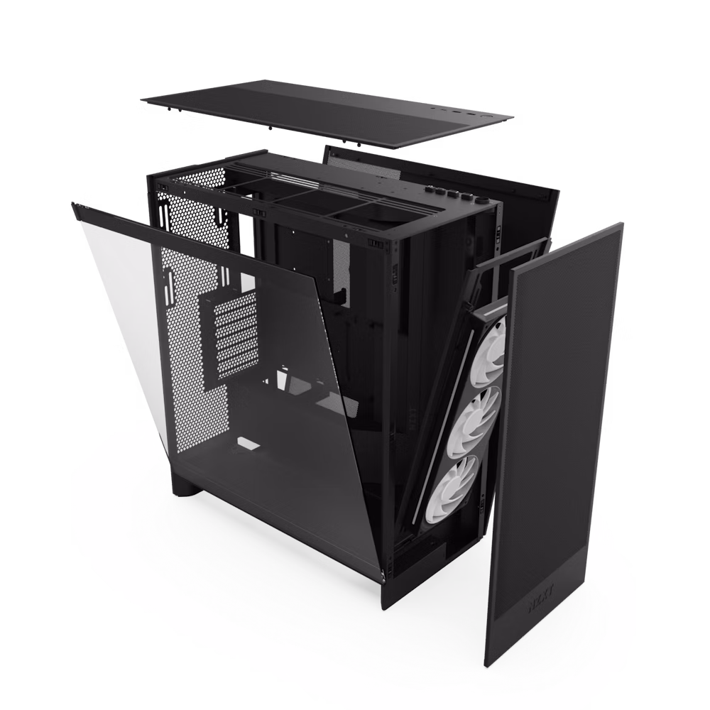  NZXT H7 Flow RGB Mid-Tower ATX Airflow Case with RGB Fans 