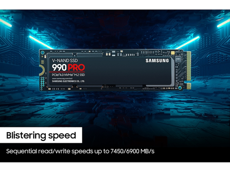 وحدة تخزين SSD سامسونج 990 برو PCIe 4.0 NVMe M.2