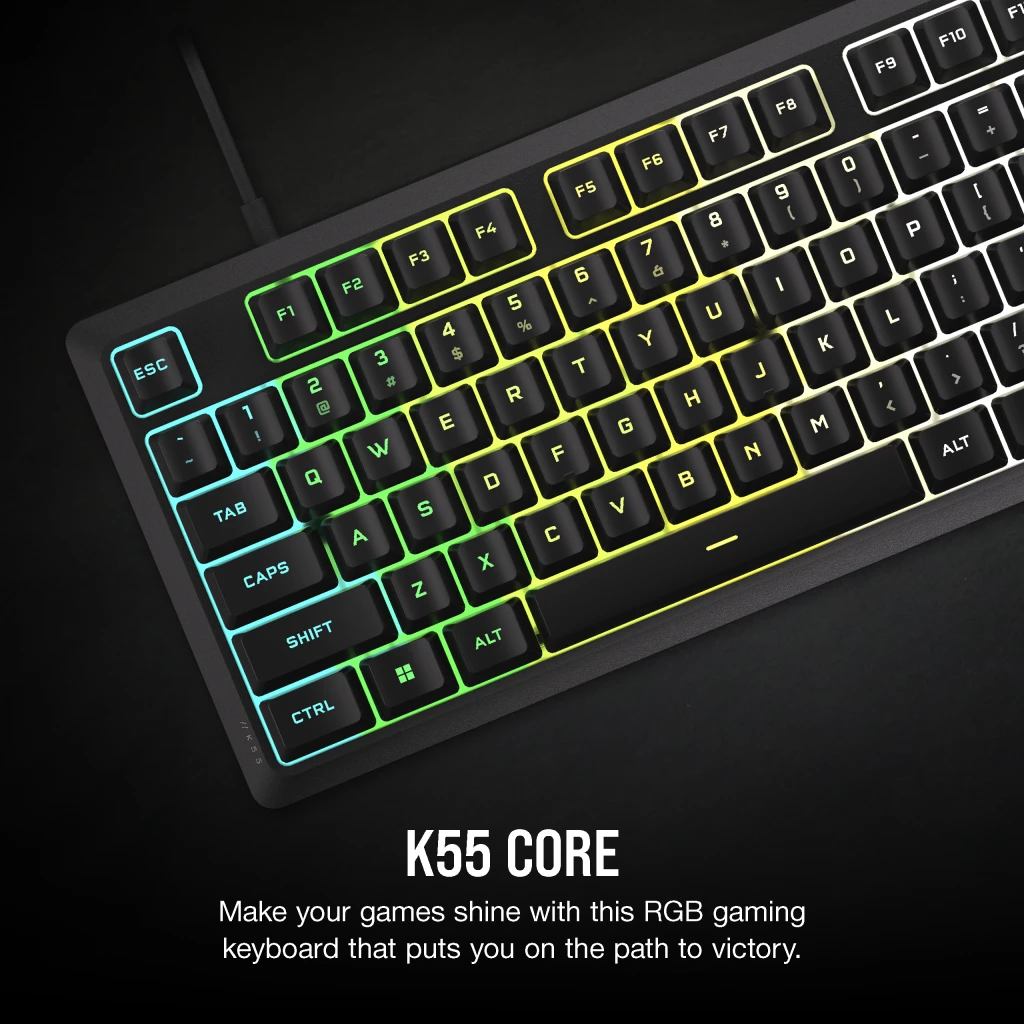 كيبورد ألعاب كورسير K55 CORE RGB