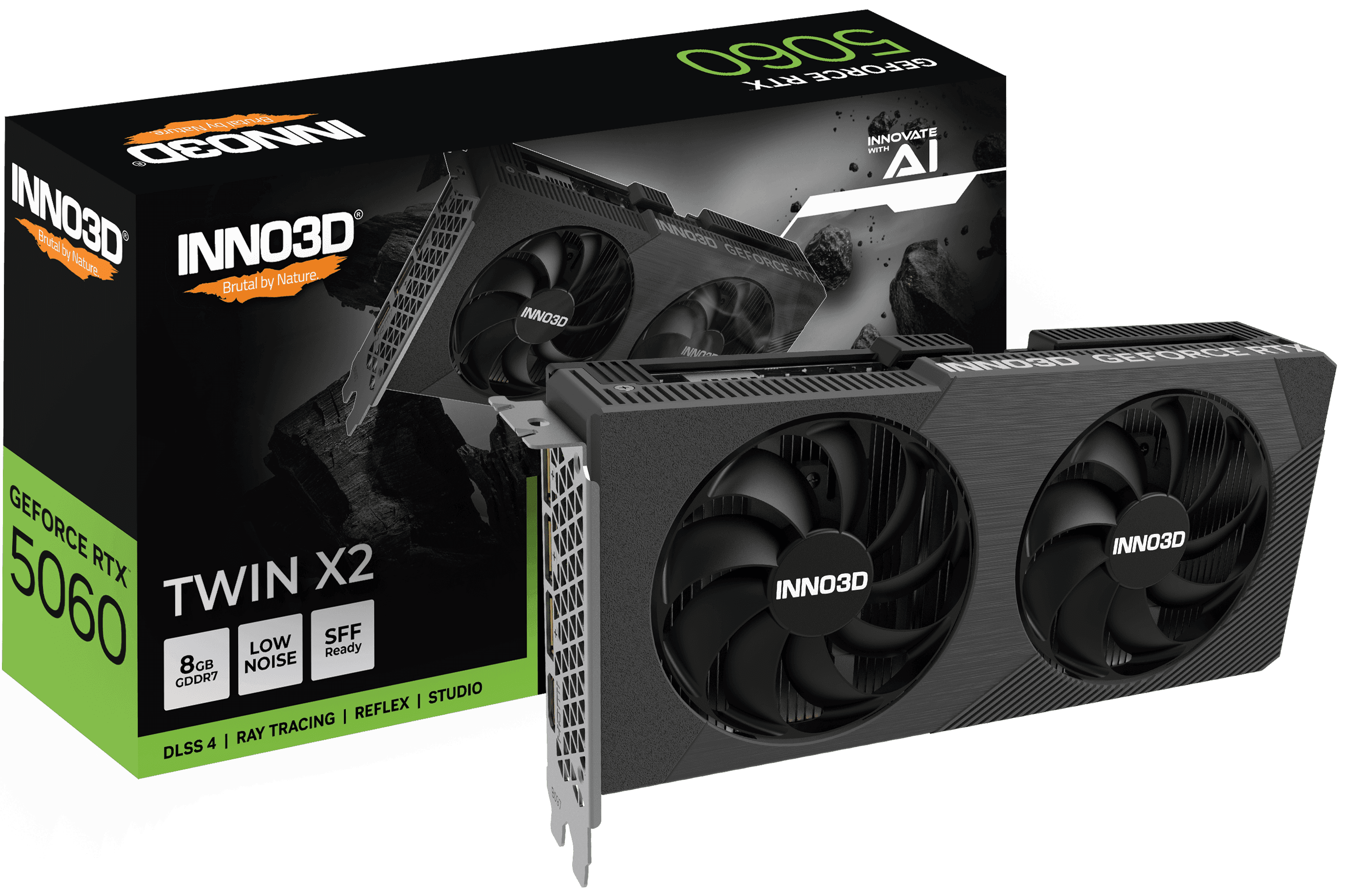 INNO3D GeForce RTX 5060 TWIN X2 8GB GDDR7 - Black
