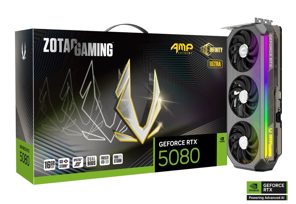 ZOTAC GAMING GeForce RTX 5080 AMP Extreme INFINITY ULTRA 16GB GDDR7