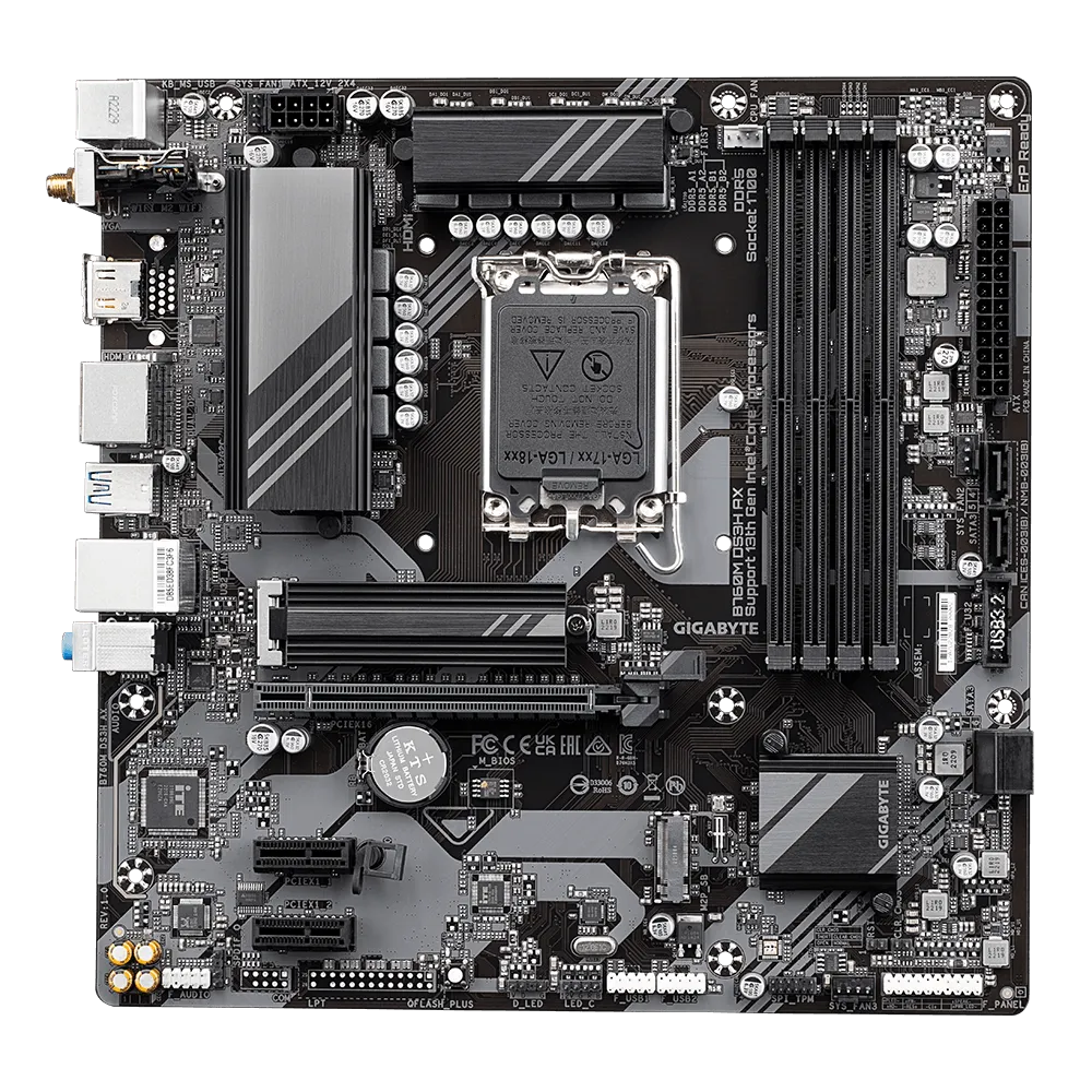 GIGABYTE B760M DS3H AX Intel LGA1700 - DDR5