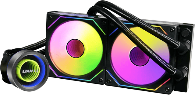 Lian Li Galahad II Trinity 240 AIO CPU Liquid Cooler - Black