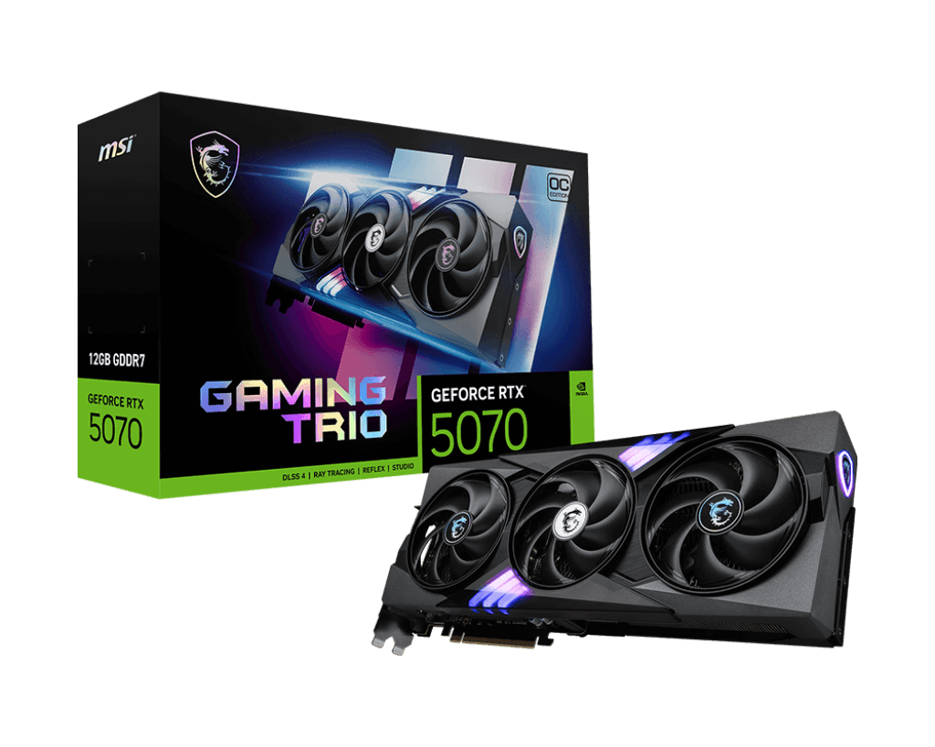 كرت الشاشة MSI جيفورس RTX 5070 جيمنج تيرو OC بسعة 12 جيجابايت من نوع GDDR7