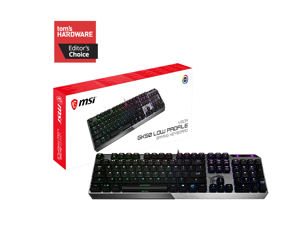 MSI Vigor GK50 Kailh Low Profile Gaming لوحة مفاتيح