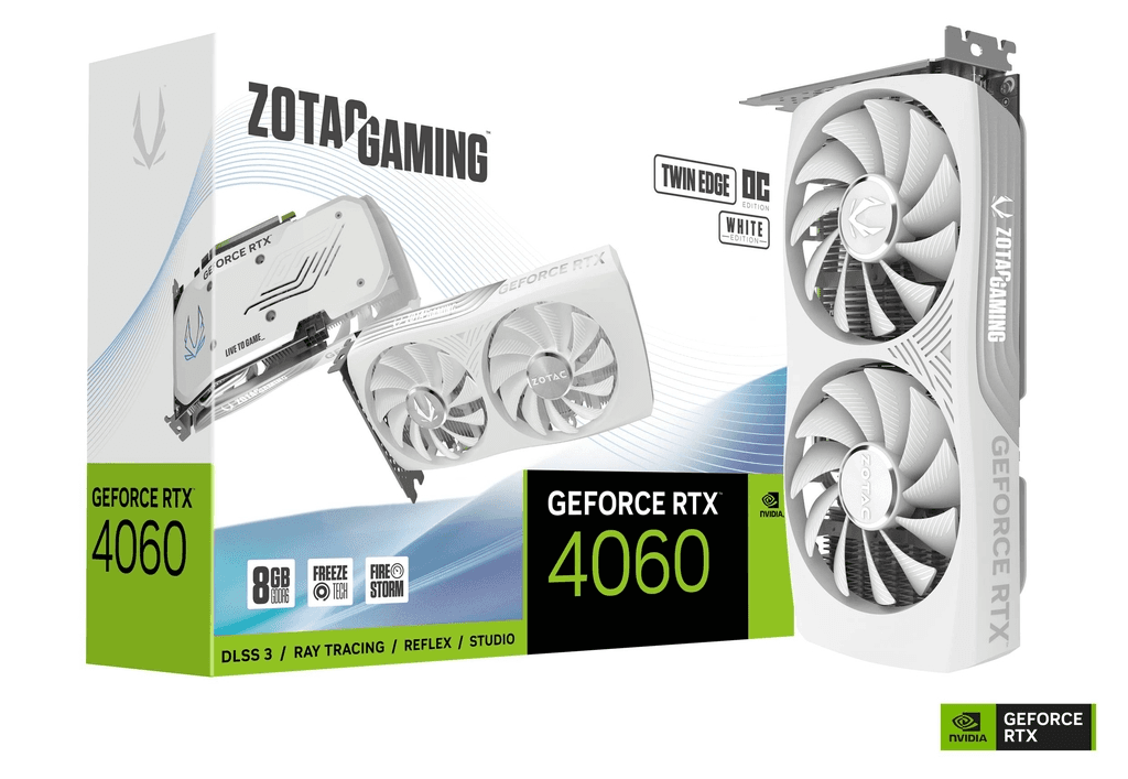 ZOTAC Gaming GeForce RTX 4060 Twin Edge OC 8GB - White
