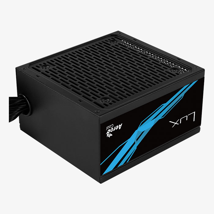 مزود الطاقة آيروكول LUX RGB بقدرة 650 واط 230V UK كفاءة 80+ برونز - أسود