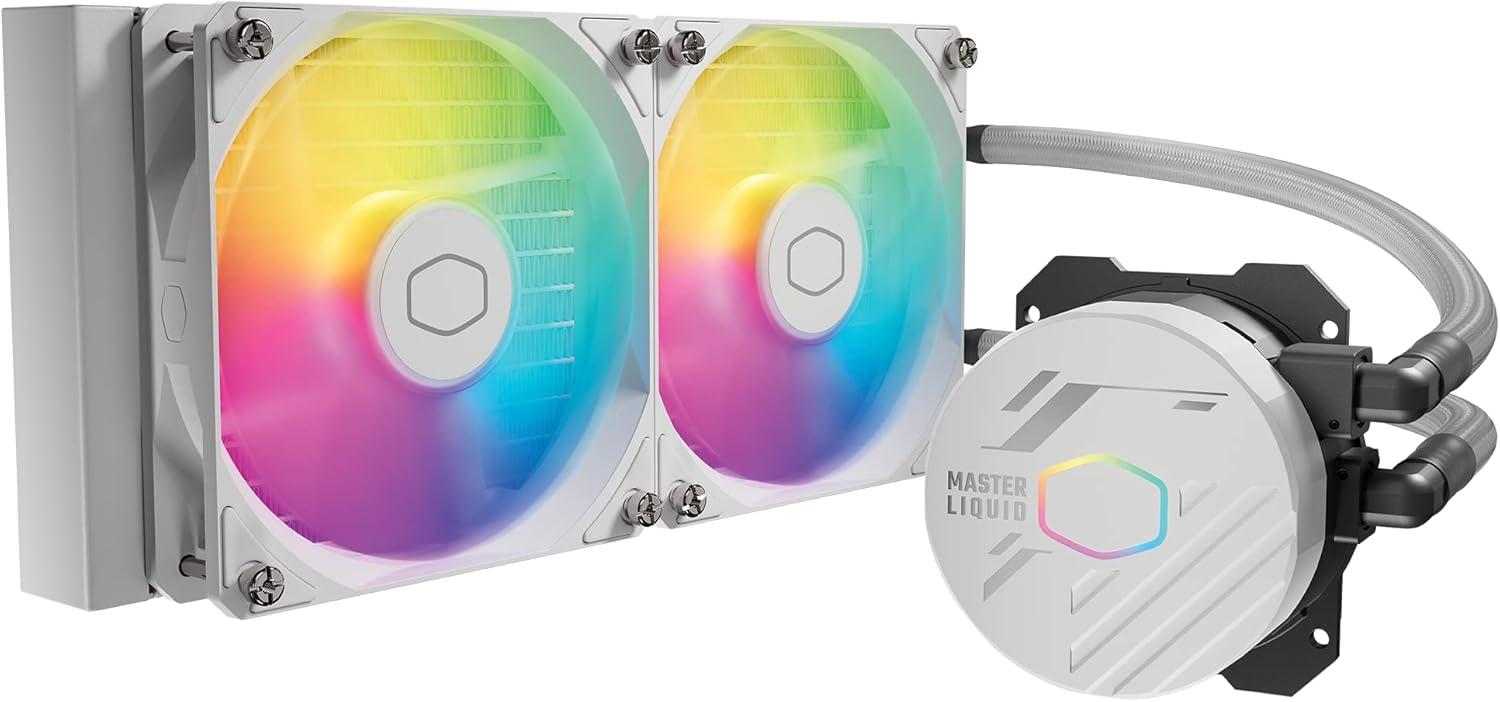 مبرد مائي كولر ماستر MasterLiquid 240L Core 240 ملم ARGB - أبيض