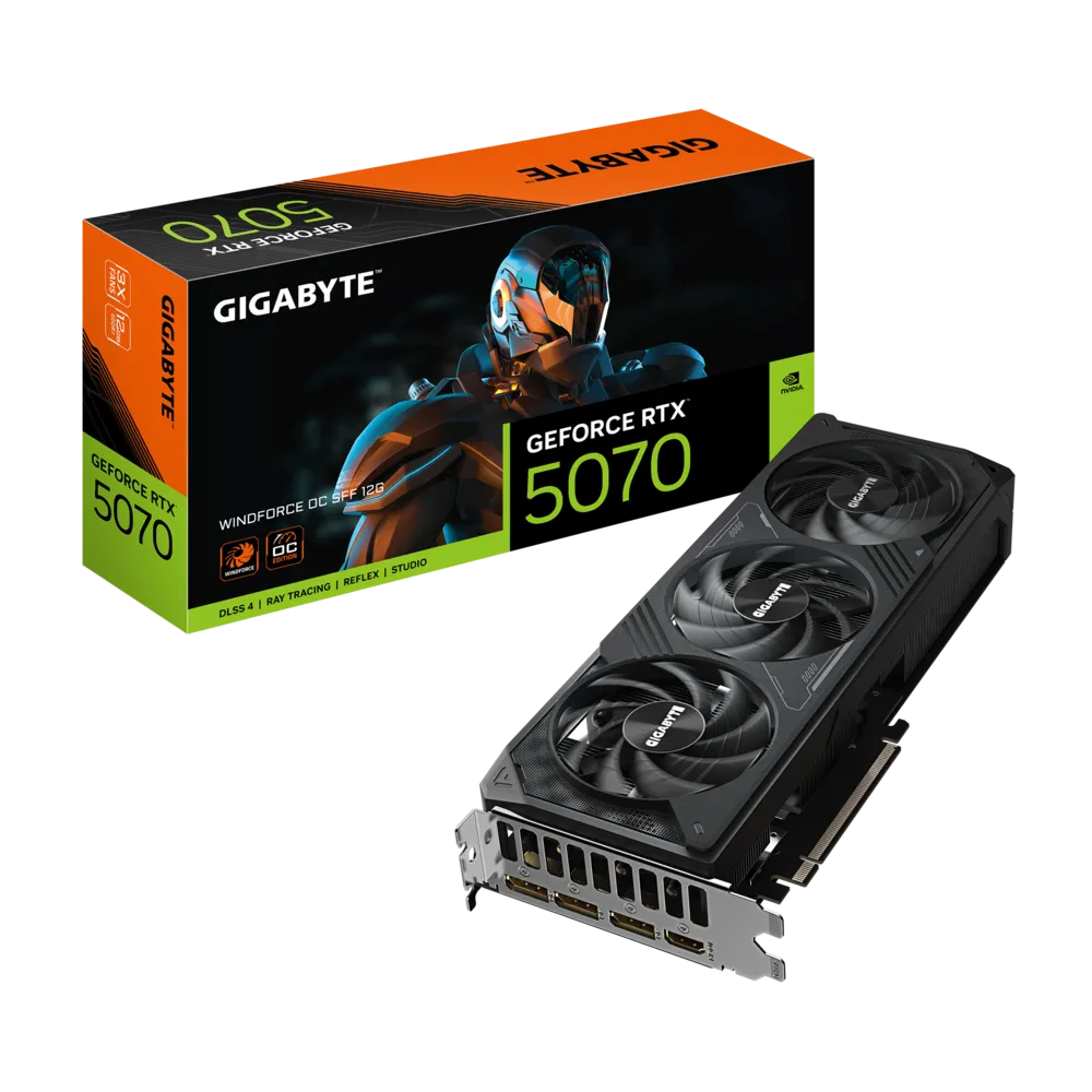 Gigabyte GeForce RTX™ 5070 WINDFORCE OC SFF 12GB GDDR7 -  Black