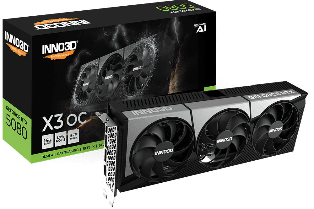 INNO3D GeForce RTX™ 5080 X3 OC 16GB GDDR7 Graphics card