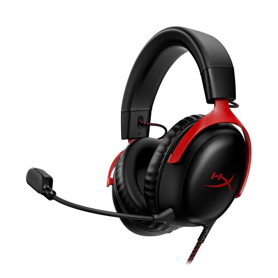 HyperX Cloud III Gaming headset - Wired - Red/Black