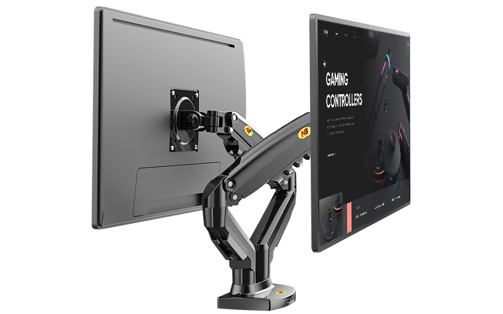 NB North Bayou F160 Dual Monitor Desk Stand (17-27)