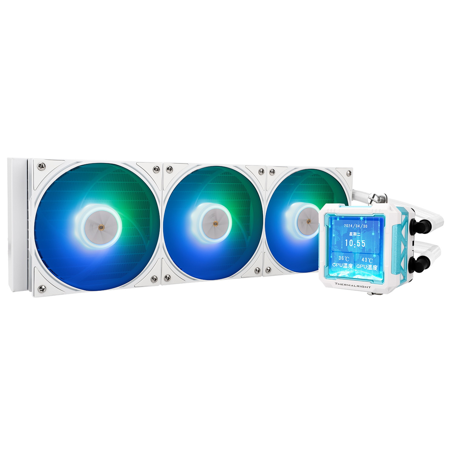 مبرد مائي Thermalright Frozen Warframe PRO 360 ARGB - أبيض