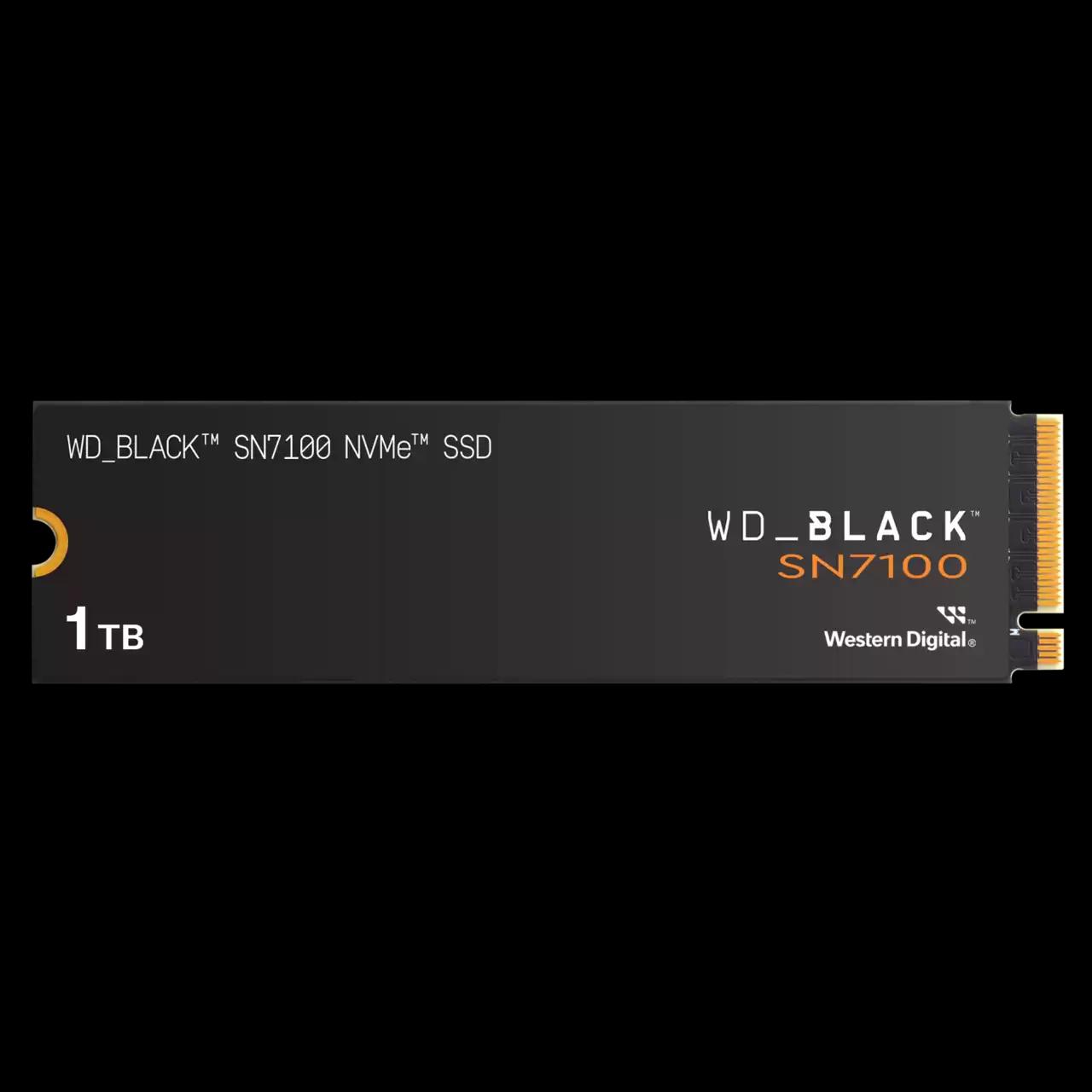 وحدة تخزين SSD ويسترن ديجيتال بلاك SN7100 PCIe4 NVMe M.2 بسعة 1 تيرابايت - سرعات 7250MB/s قراءة - 6900 MB/s كتابة