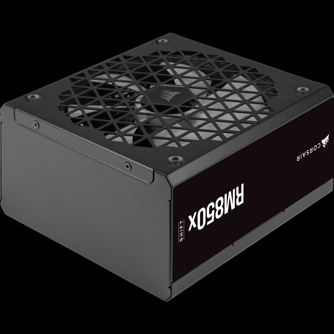 مزود الطاقة كورسير RM850x SHIFT بقدرة 850 واط معياري بالكامل - بكفاءة +80 Gold - أسود