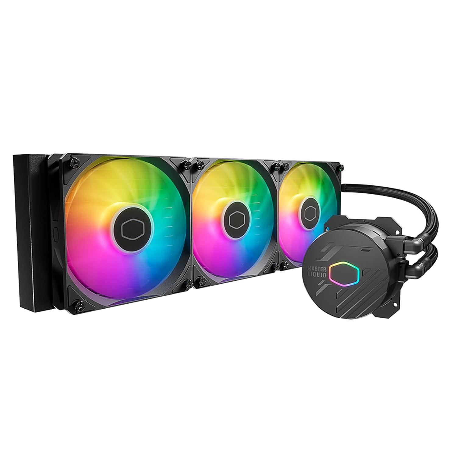 مبرد مائي كولر ماستر MasterLiquid 360L Core 360 ملم ARGB - أسود
